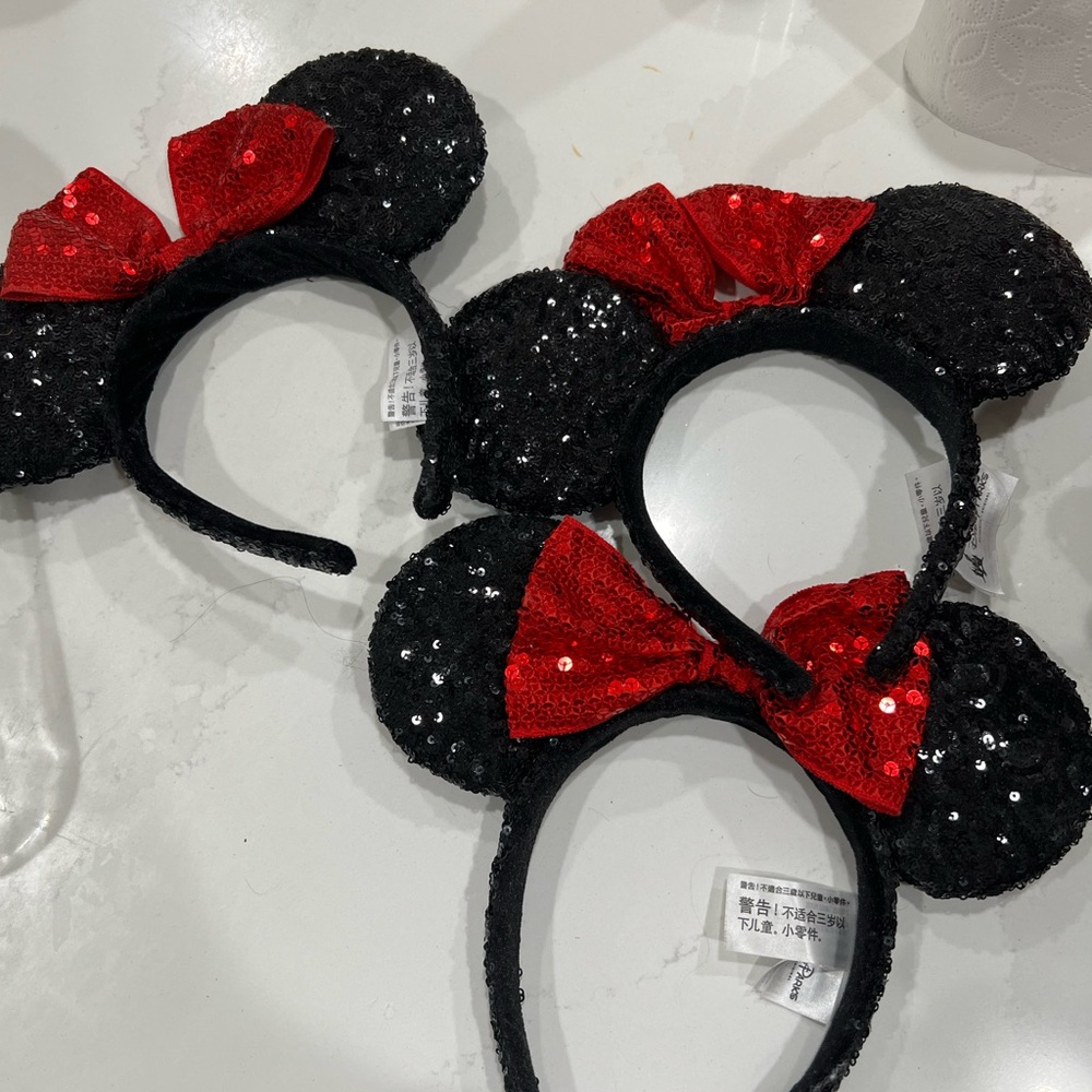 Disney Black and Red Minnie Mouse Halloween Costume Headband